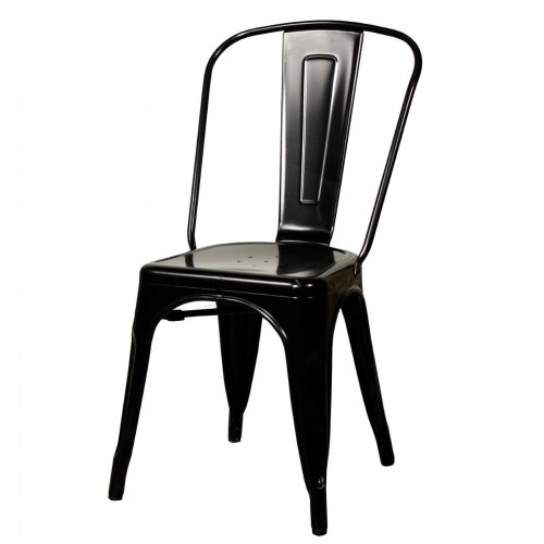 *Clearance* Vintage Metal Chair Black - Display Set